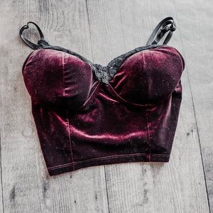 Uniq Velvet Lace Bandeau Small